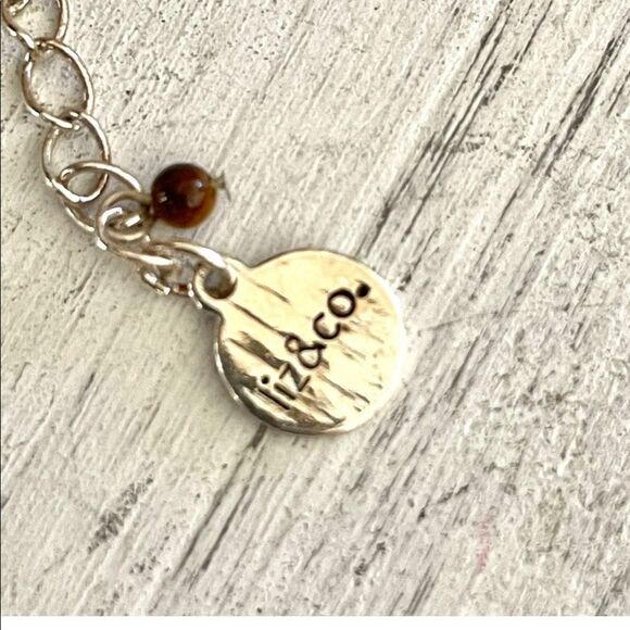 Liz and Co silver tone circle necklace - Picture 7 of 12